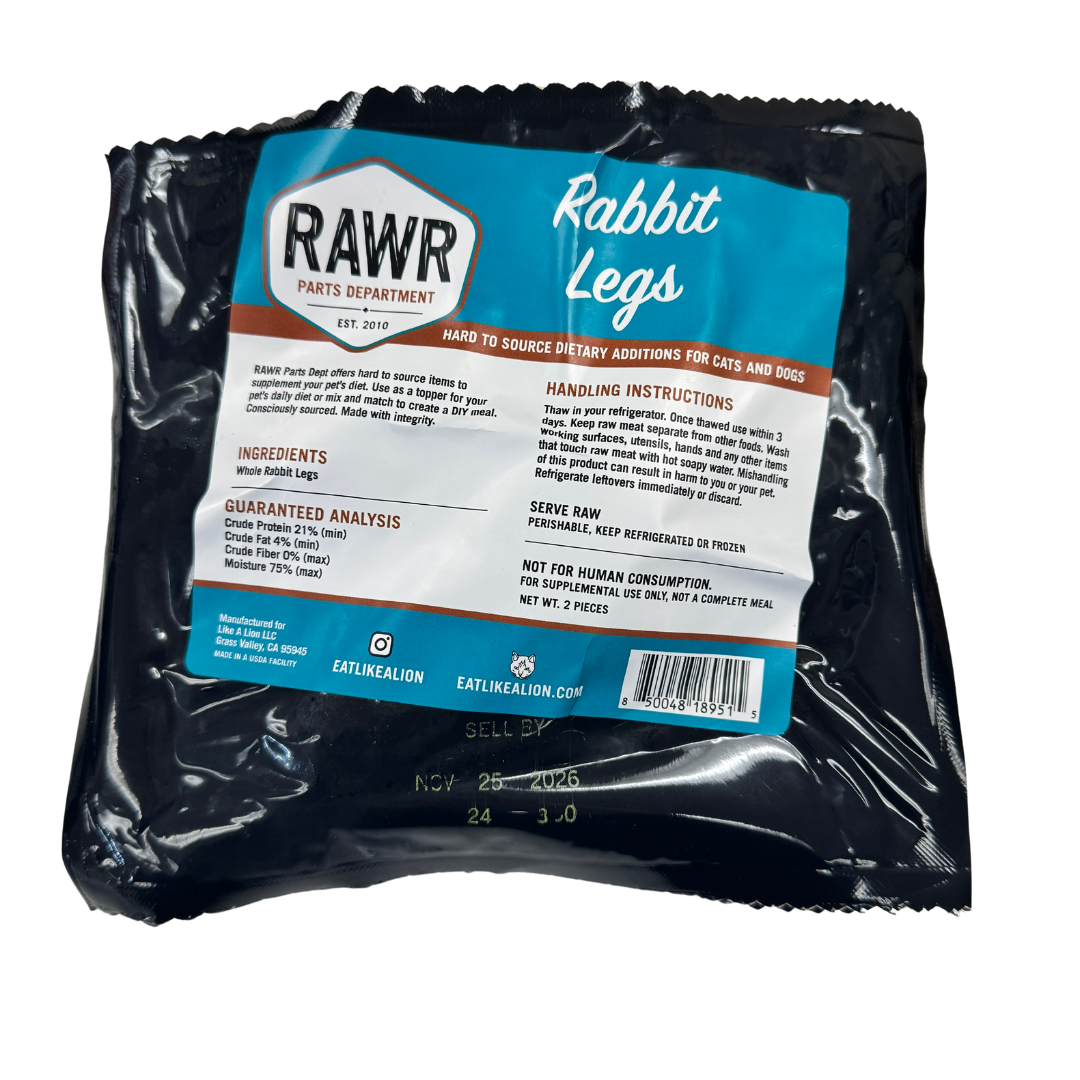 Ex Fix Rabbit Leg Rawr Rabbit Leg Frz 1lb – Hers Pet Shop
