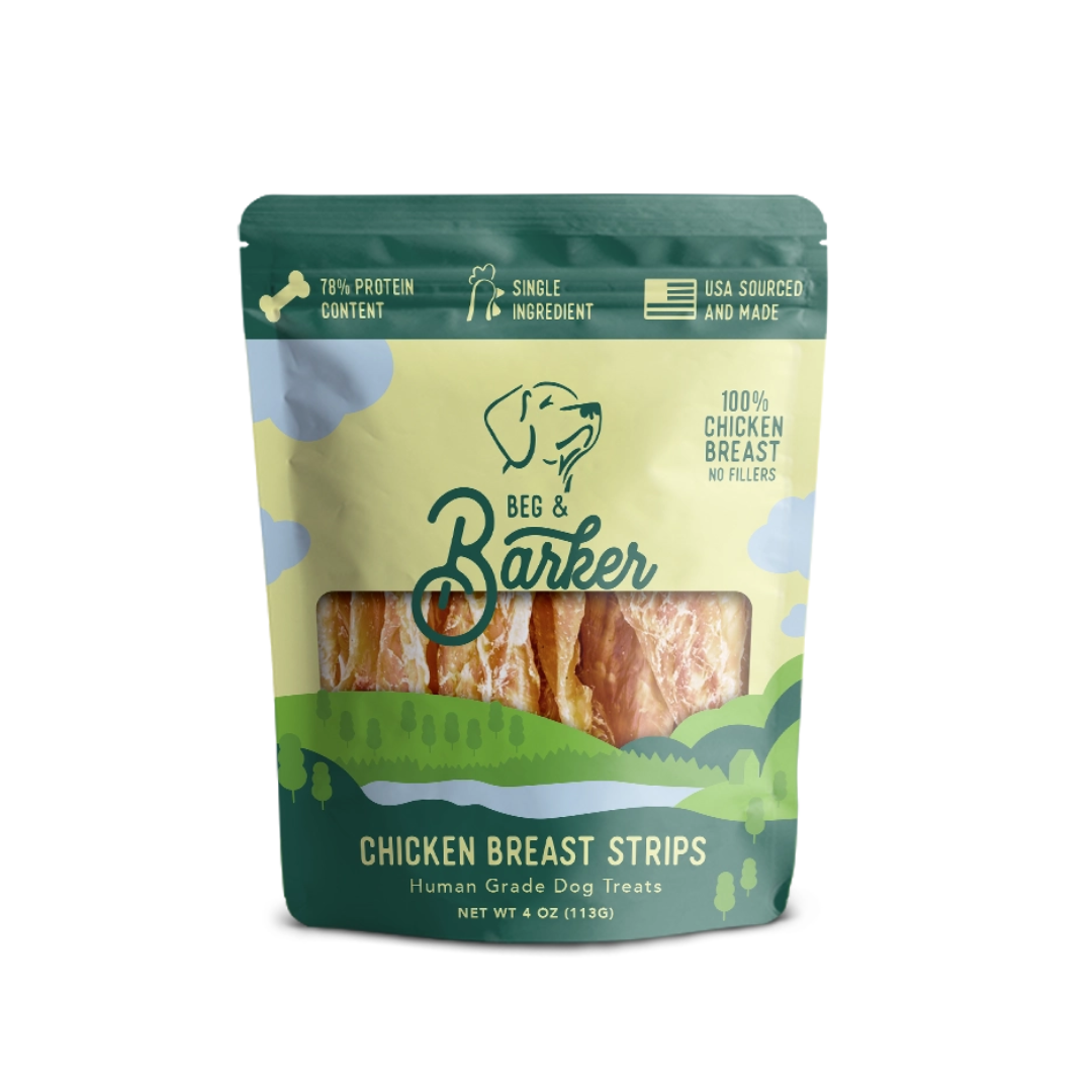 Chicken Breast Jerky Strips Dog Treats 4oz