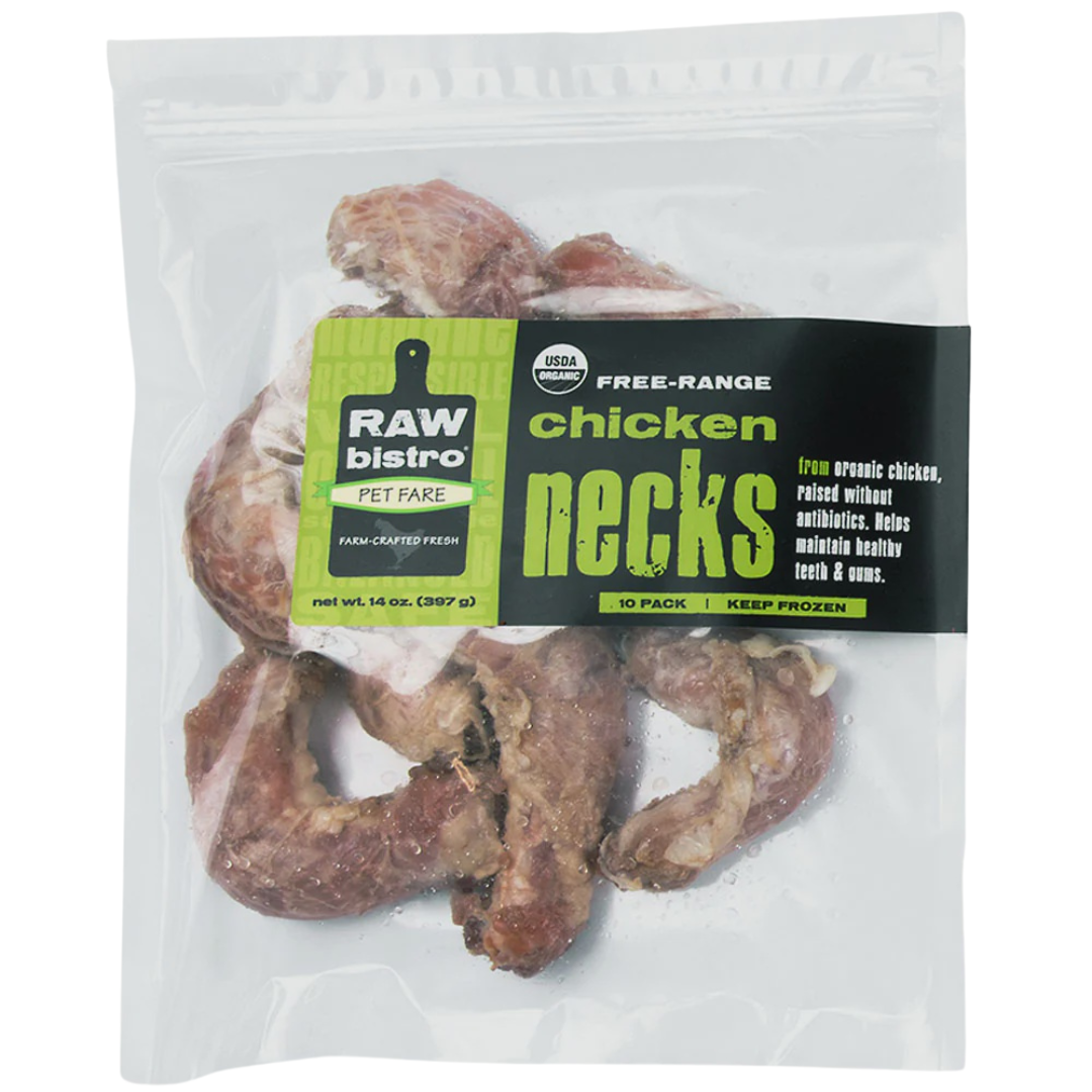 Raw Bistro Frz Orgainc Chicken Necks 10pc