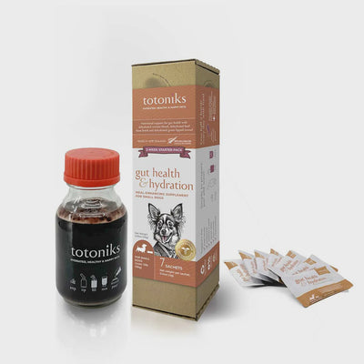 Totoniks Gut Health & Hydration – for small dogs under 33lb (15kg)