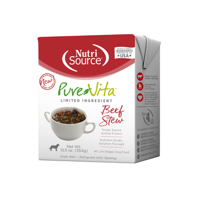 Pure Vita Dog Beef Stew Tetra Pak 12.5oz