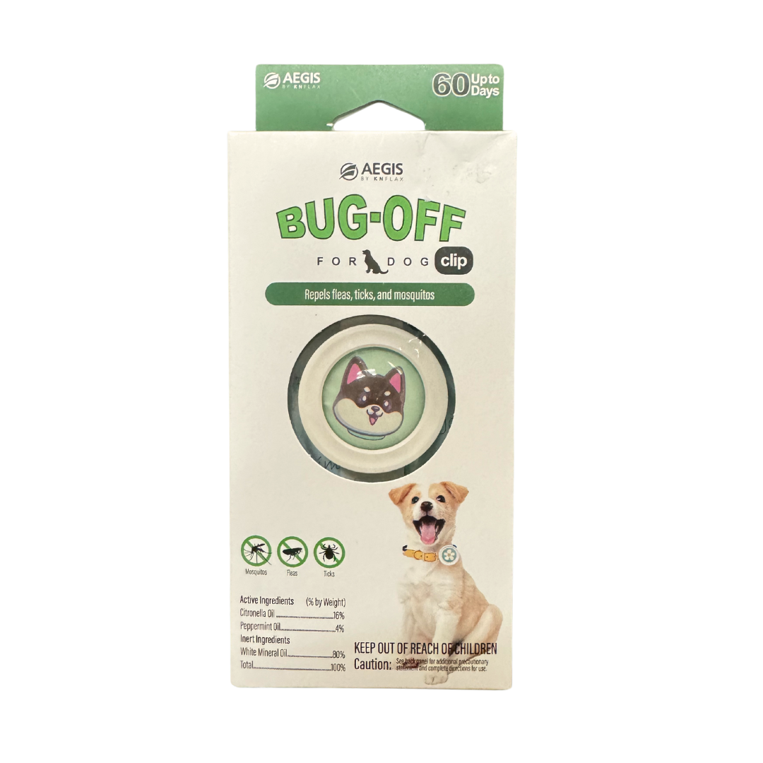 Aegis Bug-Off Dog Fleas Ticks & Mosquitos Clip