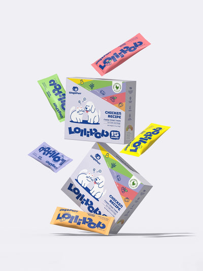 Wag&Purr Freeze-Dried Chicken & Chicken Liver Lollipops For Dogs&Cats 15ct