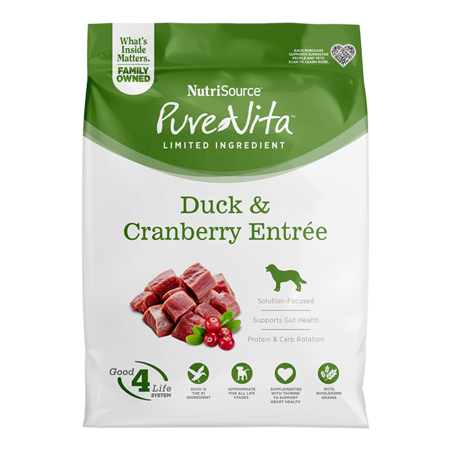 Pure Vita Dog Duck Cranberry