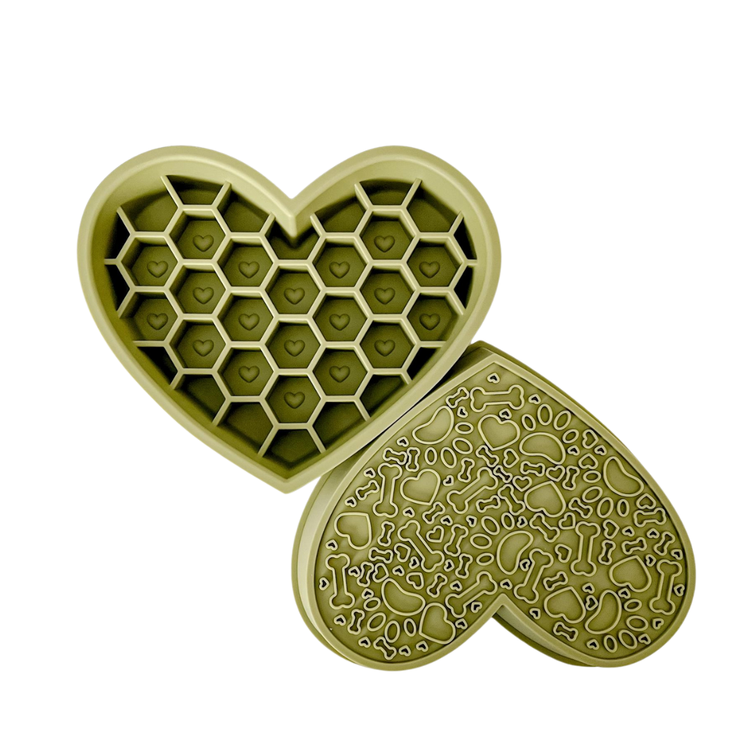 Honeycomb Heart Slow Feeder