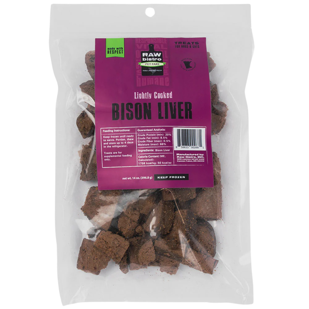 Raw Bistro Frz Bison Liver 14oz