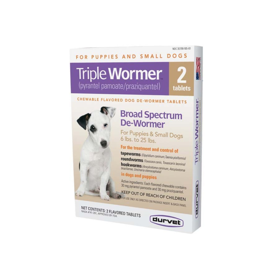 Durvet Triple Wormer Chewable Tablets