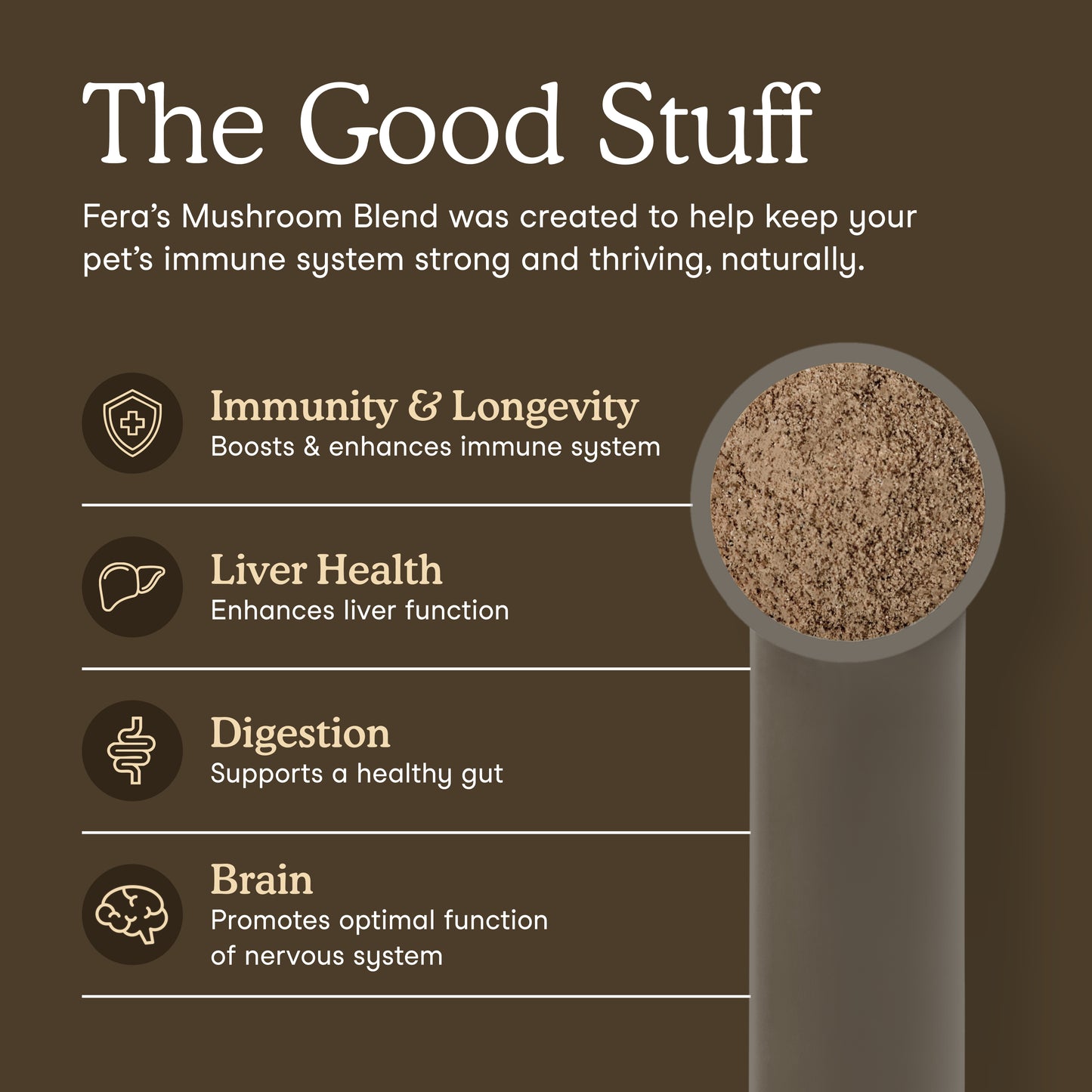 Fera Organic Mushroom Blend for Immune Support 2.12oz