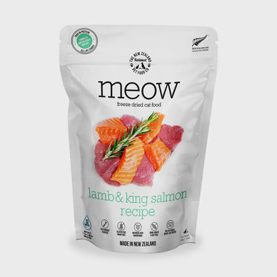 Meow Freeze Dried Cat Food Lamb&King Salmon 9.9oz