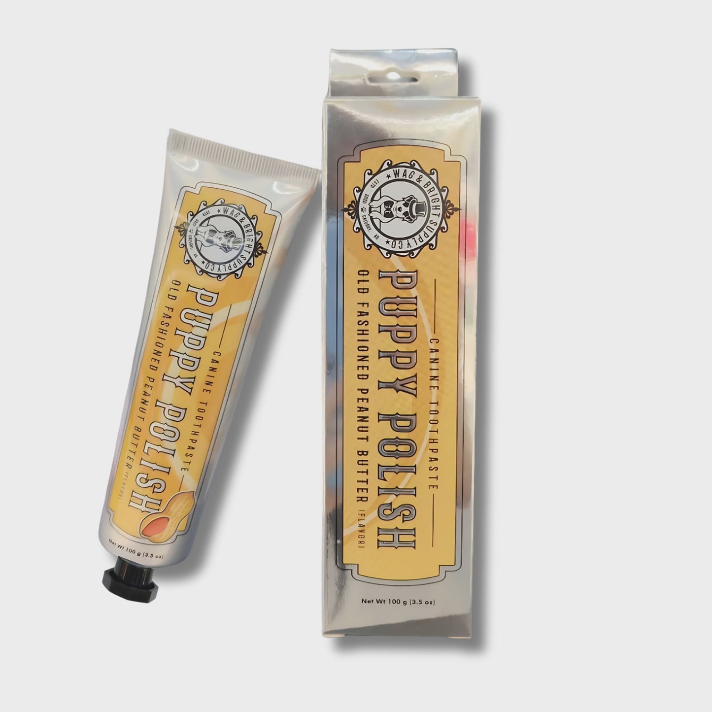 Wag & Bright Puppy Polish Toothpaste - Old Fashioned Peanut Butte
