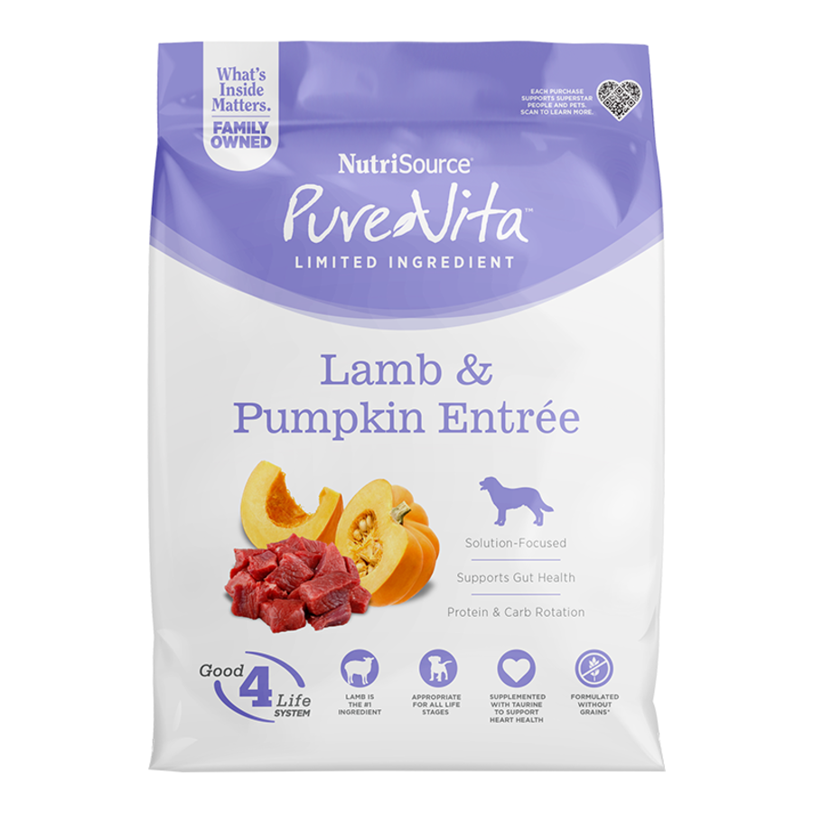 Pure Vita Dog Lamb Pumpkin  GF 4lb