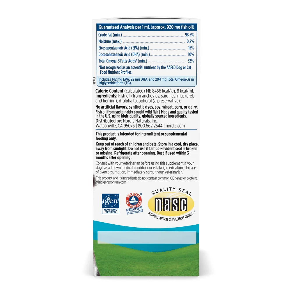 Nordic Naturals Omega-3  Pet Fish Oil