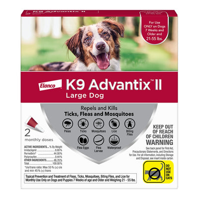 K9 Advantix II Dog Small Green 2 pk