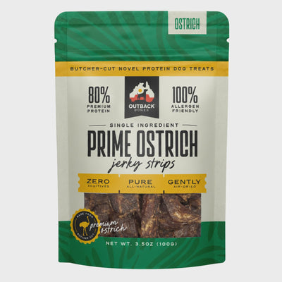 Outback Bones Ostrich Jerky Strips 3oz