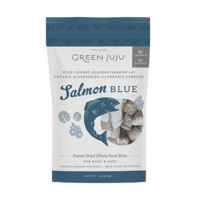 Green JuJu Salmon Blue Whole Food Bites Pack 3oz