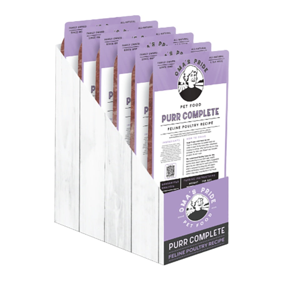 Oma'sPride Cat Frozen Purr Complete Feline Poultry 1lb