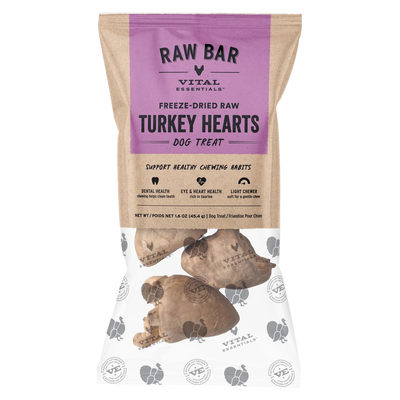 VEFreeze-Dried Raw Bar Turkey Hearts 1.6oz