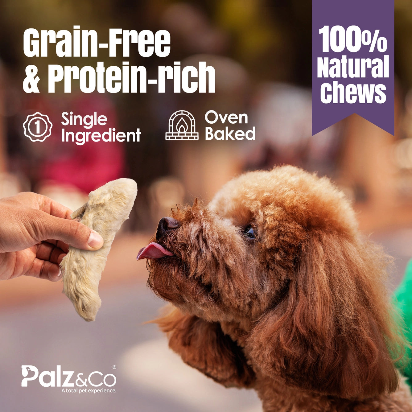 Palz&Co Rabbitdog Rabbit Feet with Fur 100g
