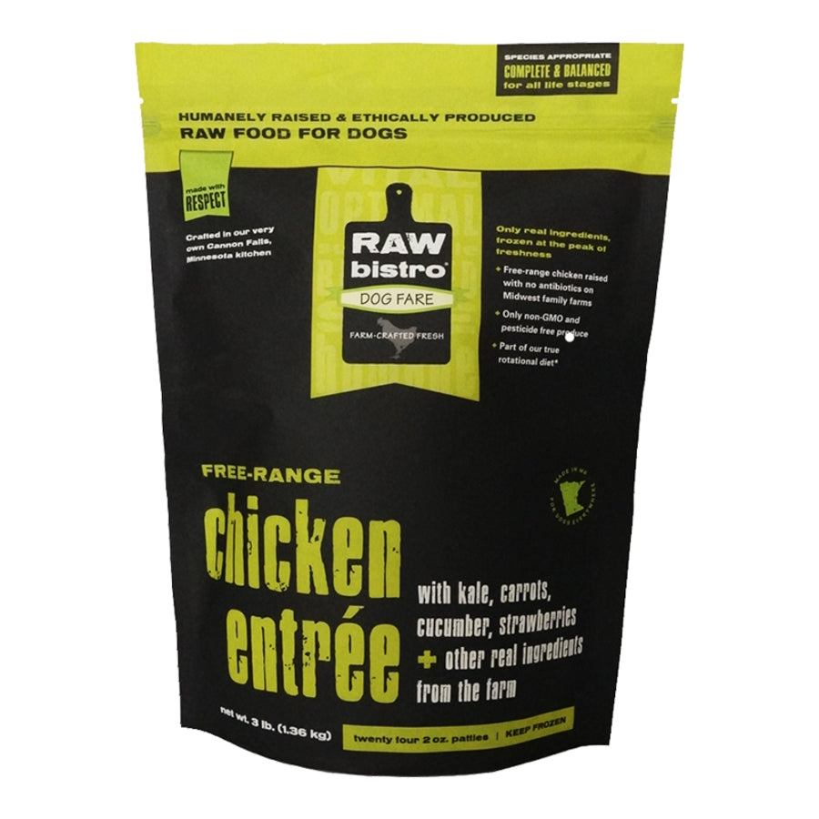 Raw Bistro Dog Frozen Food-3lb