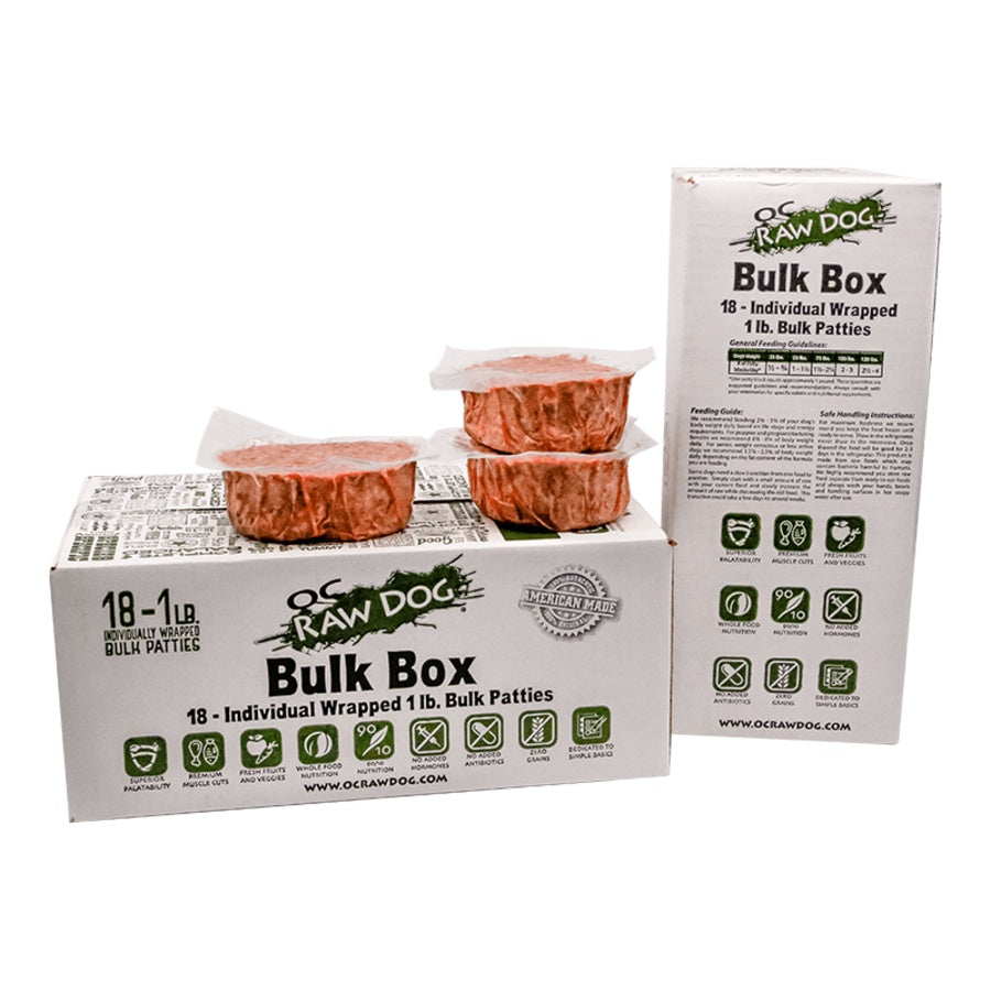 OC Raw Dog Turkey Bulk Box 18lb