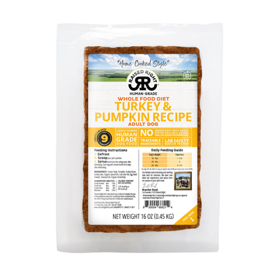 Raised Right Dog Turkey Pumpkin Paté 1lb