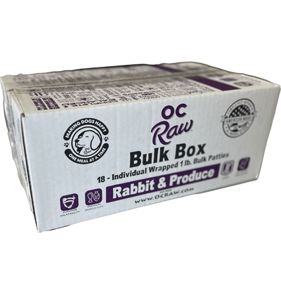 OC Raw Dog Rabbit Bulk Box 18lb