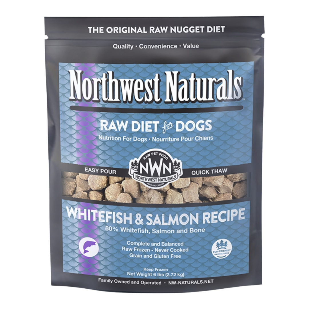 Northwest Dog Frz Nuggets Whitefish & Salmon 6lb