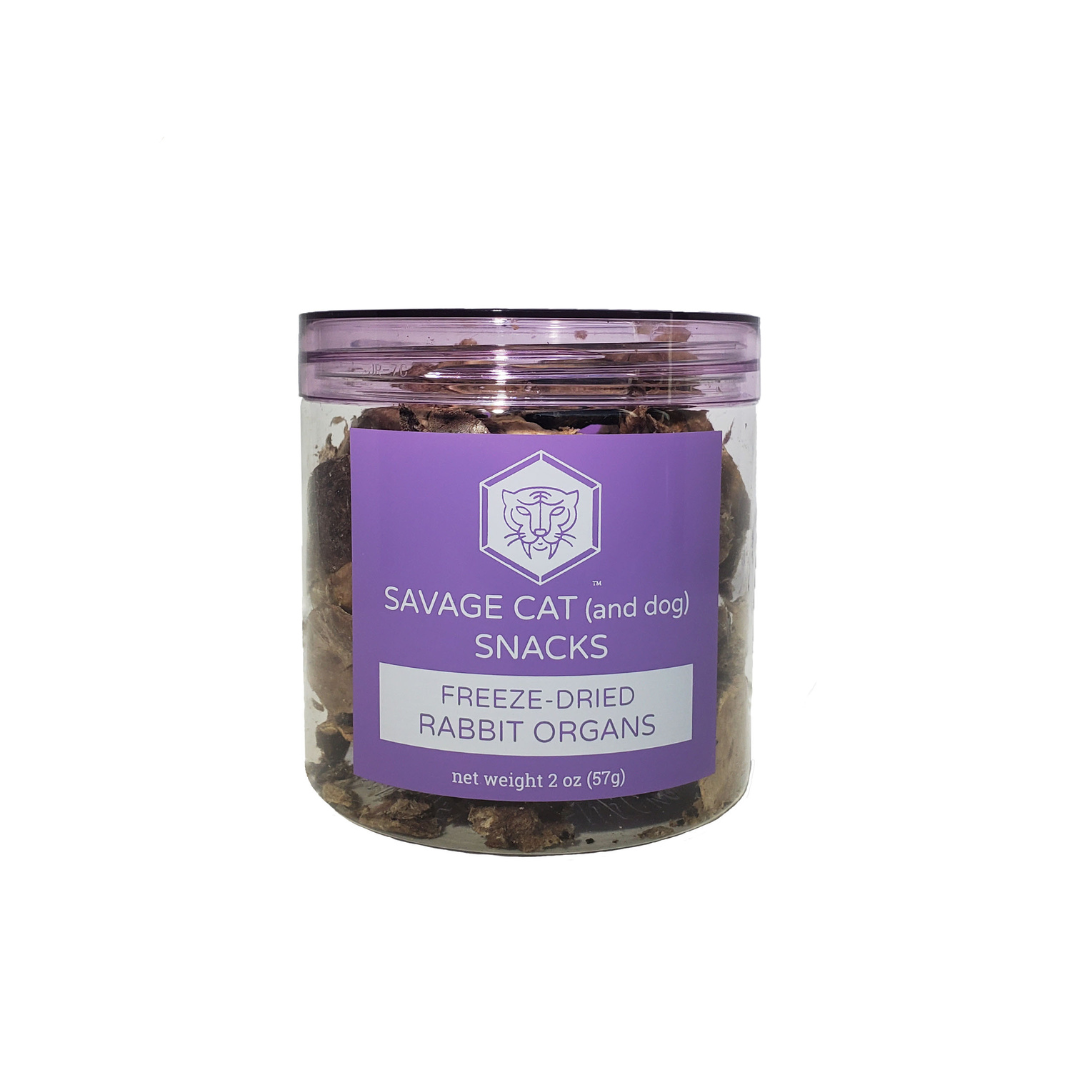 Savage Cat Freeze-Dried Rabbit Organs 2oz