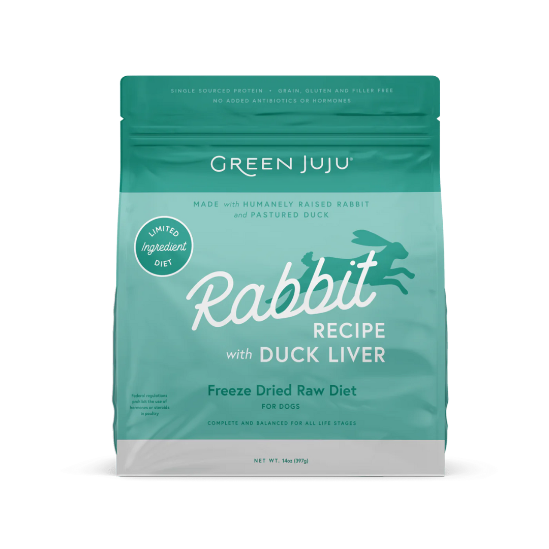 Green JuJu Rabbit Recipe with Duck Liver 14oz