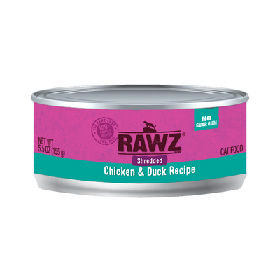 Rawz Cat Can Shredded Chicken&Duck 5.5oz