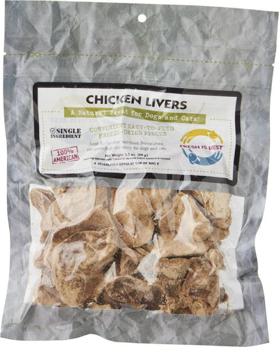 Fresh Is Best Freeze Dried Chicken Livers-3oz