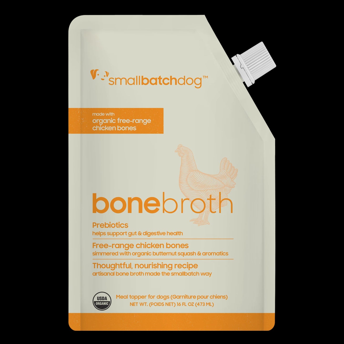 SmallBatch Organic Chicken Bone Broth 16oz