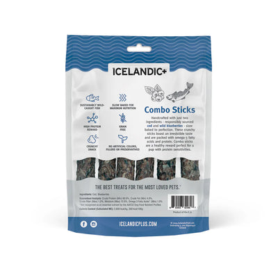 Icelandic Dog Cod & Blueberry Combo Sticks 2oz