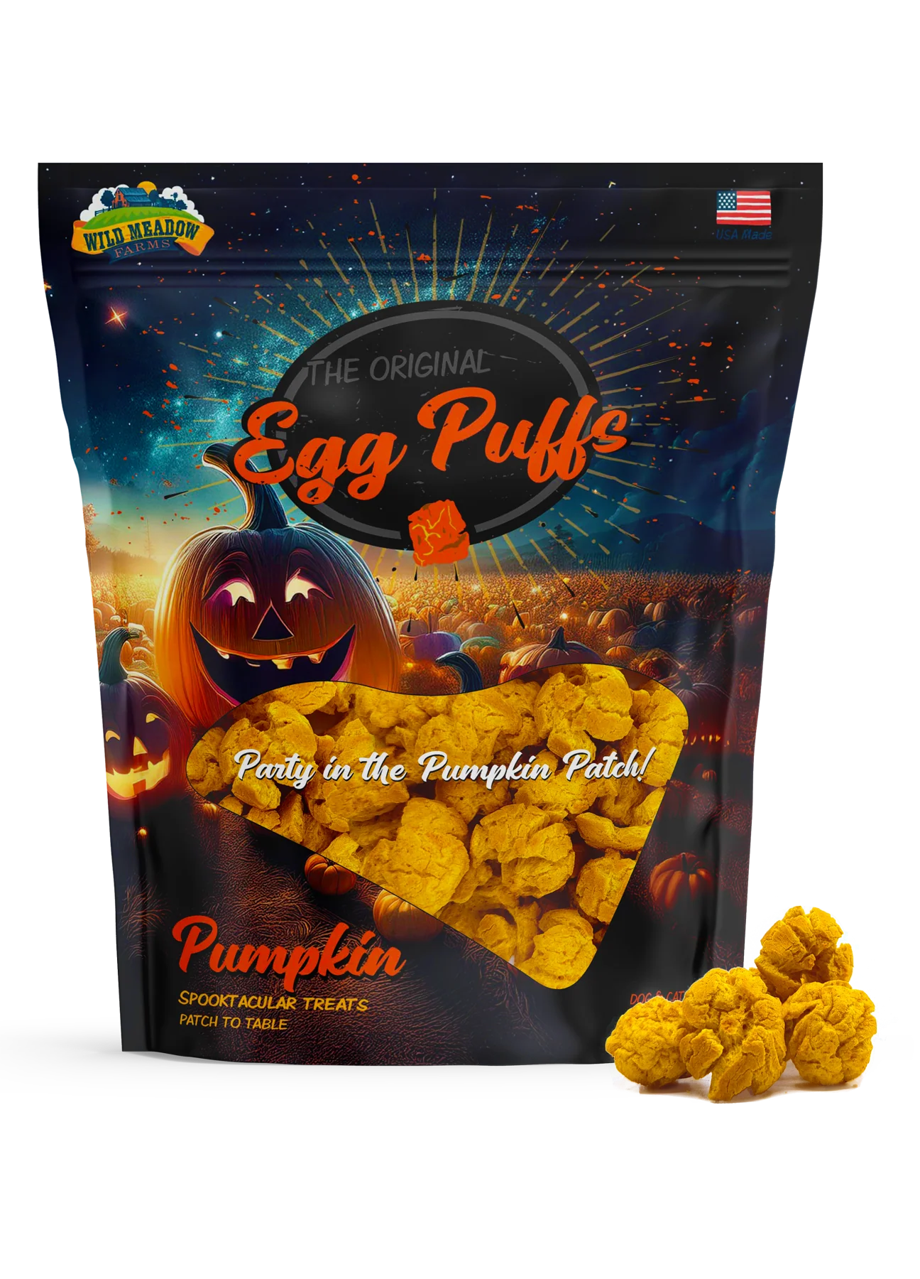 Halloween Treats Pumpkin Egg Puffs-1oz