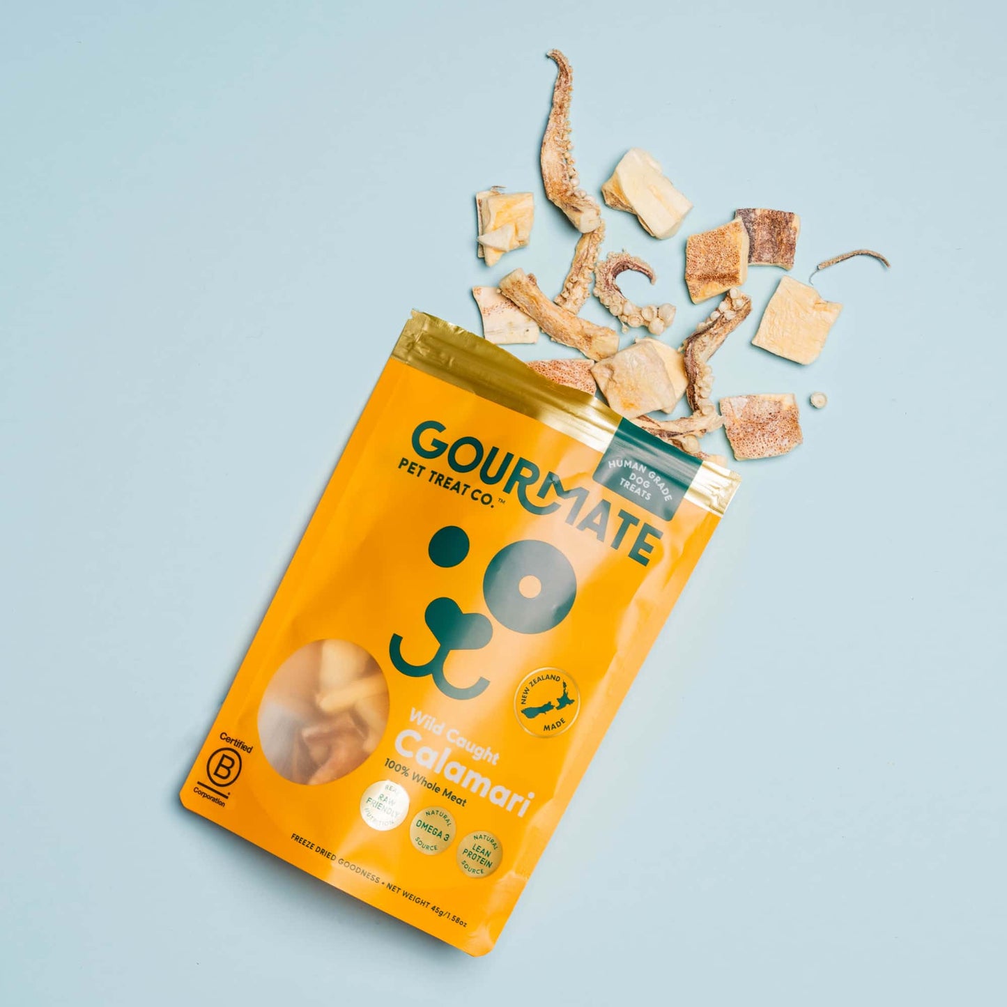 Gourmate Wild Caught Calamari | 100% Squid Treat 45g