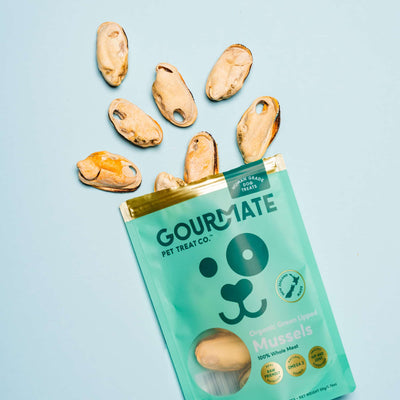 Gourmate Organic Green Lipped Mussels | 100% Mussel Treat 50g