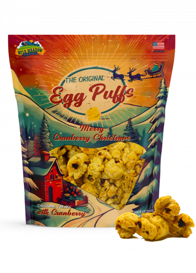 Wild Meadow Farms Egg Puffs Merry Cranberry Christmas 1oz