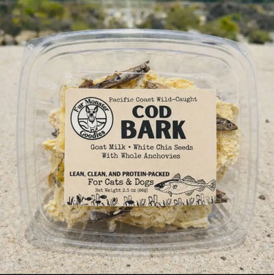 Fur Monster Bark: Wild-Caught Cod: Air Dried Jerky Treat 2.3oz