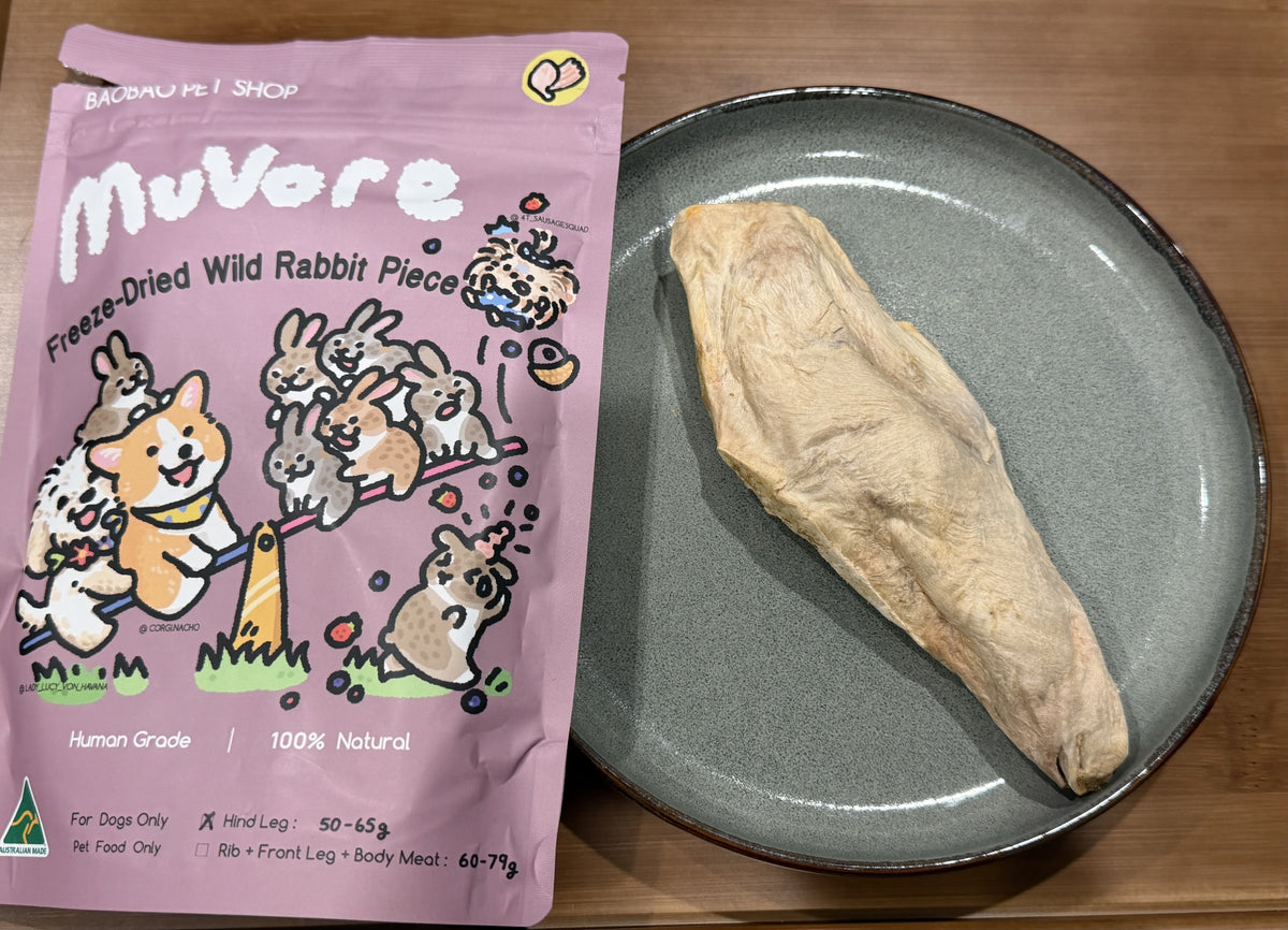 Freeze-Dried Wild Rabbit Pieces-Hind Leg