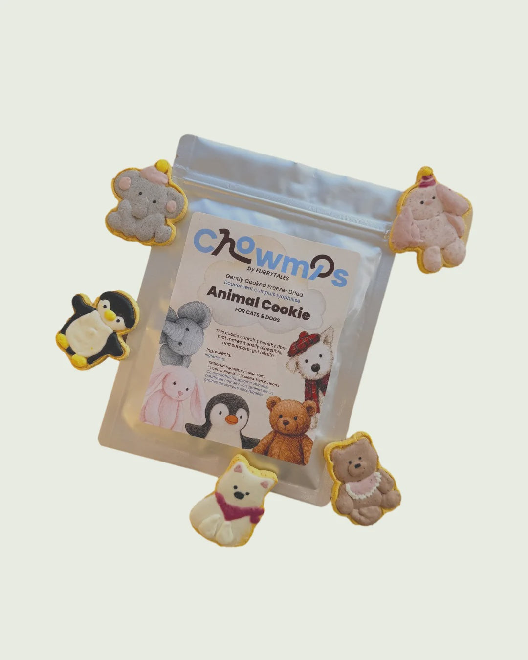 Furrytales Pet Freeze Dried  Animal Cookie 5pc