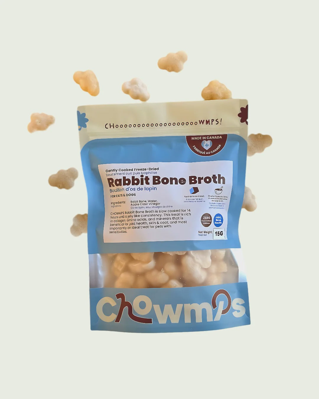 Furrytales Pet Freeze Dried Rabbit Bone Broth 15g