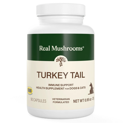 RealMushrooms Turkey Tail Extract Capsules for Pets 90 Capsules