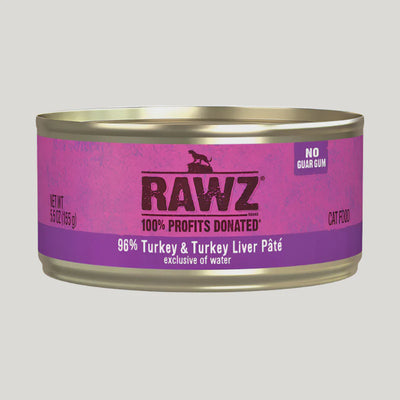 Rawz Cat Can Pate Turkey&Turkey Liver 5.5oz