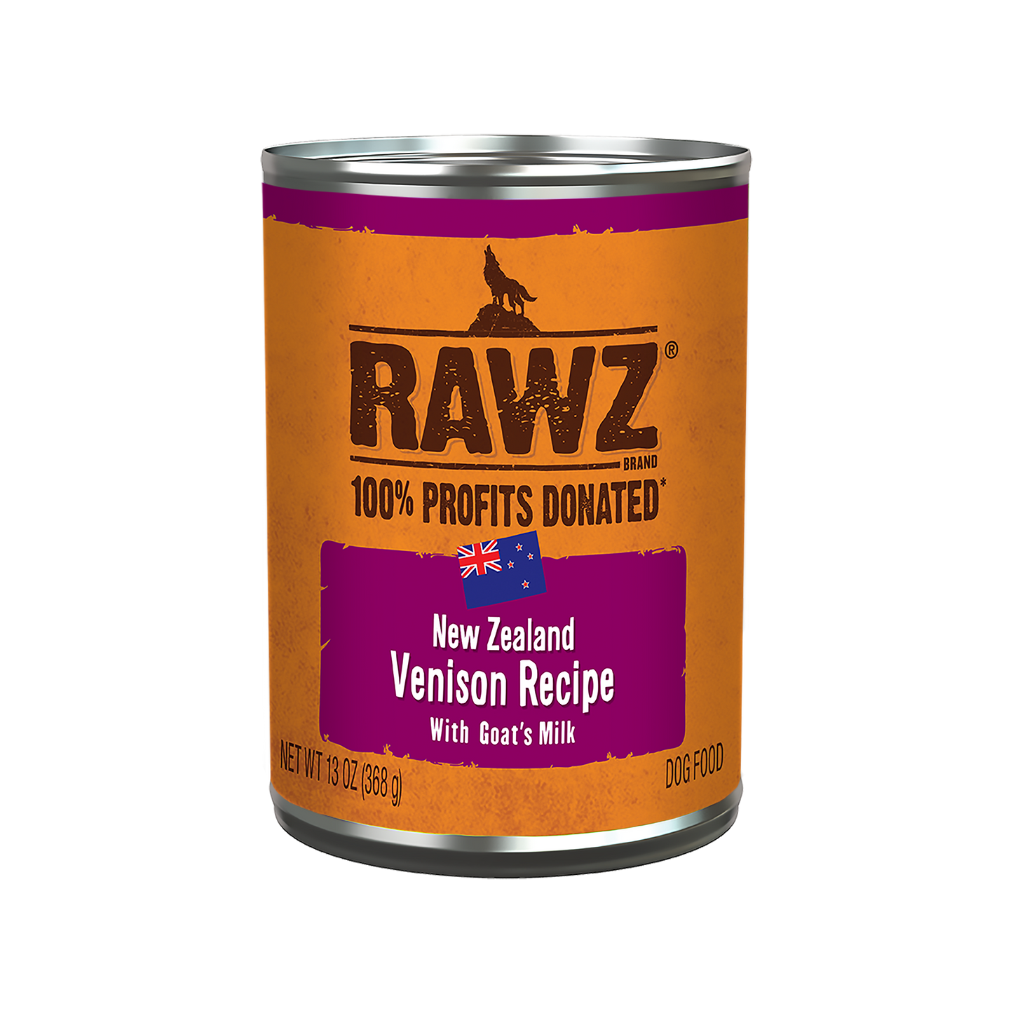 Rawz 94% Venison Recipe with Goat's Milk Pate Dog Food