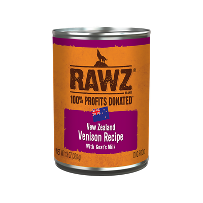 Rawz 94% Venison Recipe with Goat's Milk Pate Dog Food