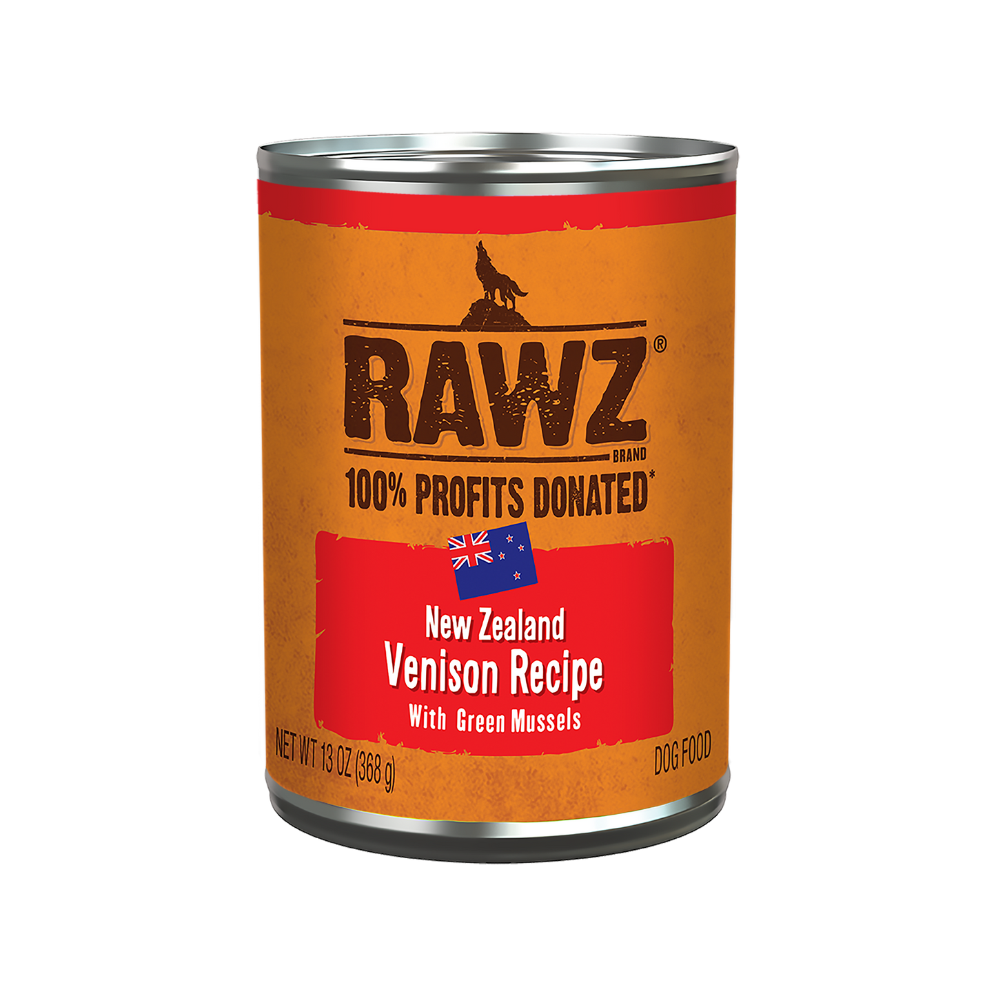 Rawz 94% Venison Recipe with Green Mussels Pate Dog Food