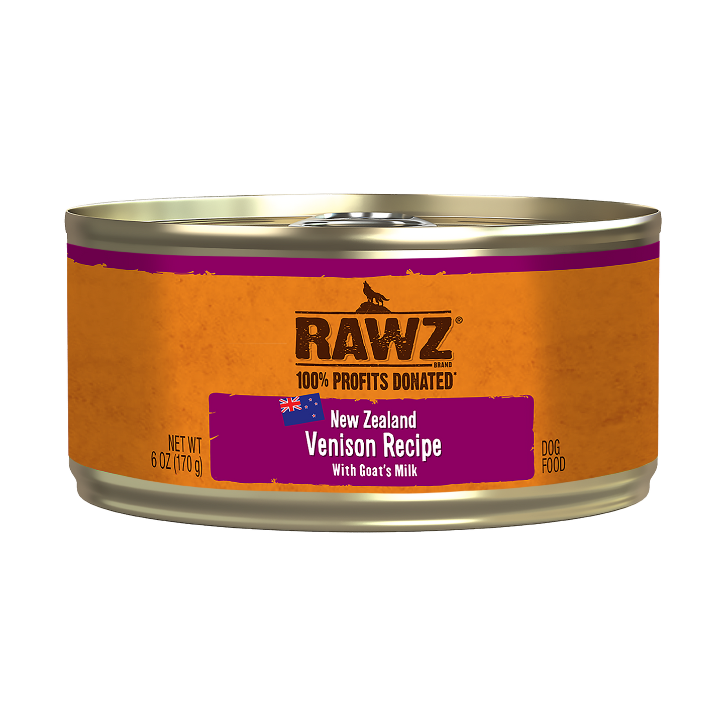 Rawz 94% Venison Recipe with Goat's Milk Pate Dog Food
