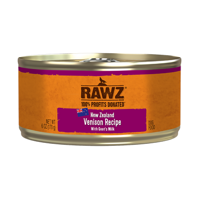 Rawz 94% Venison Recipe with Goat's Milk Pate Dog Food