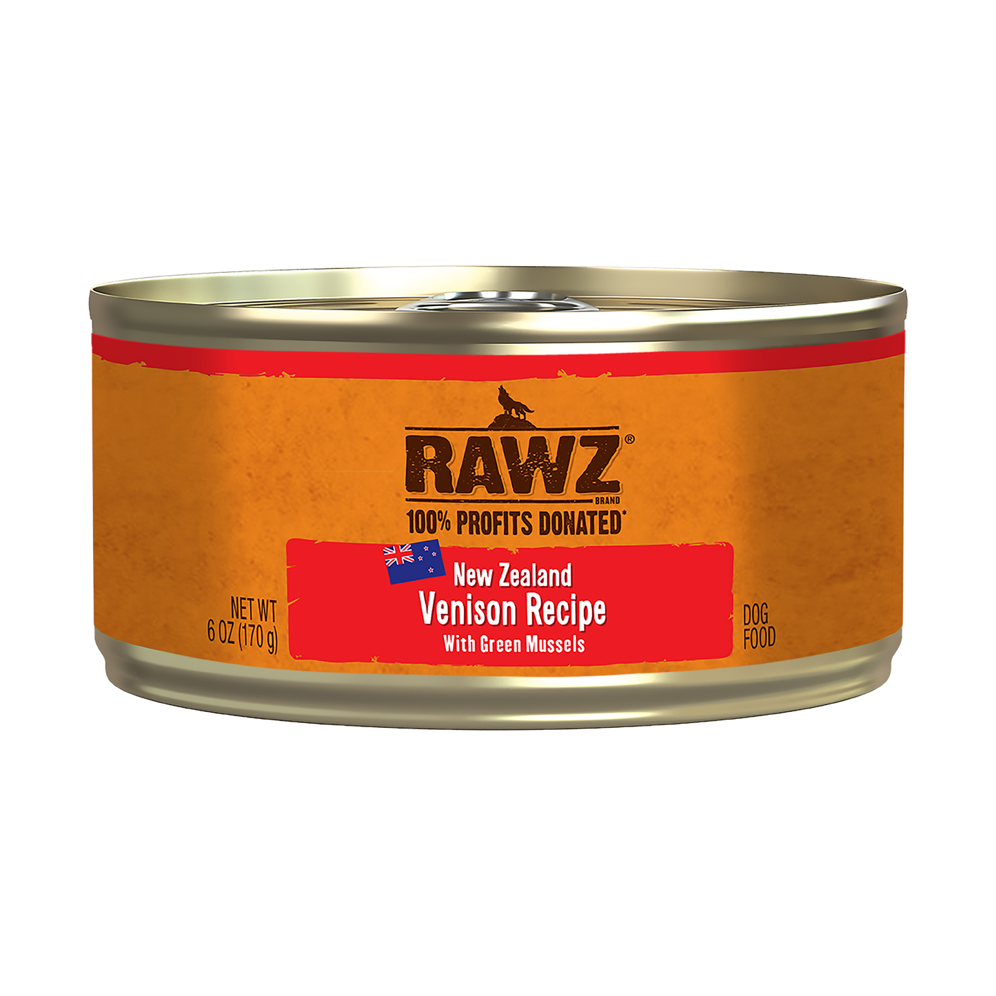 Rawz 94% Venison Recipe with Green Mussels Pate Dog Food