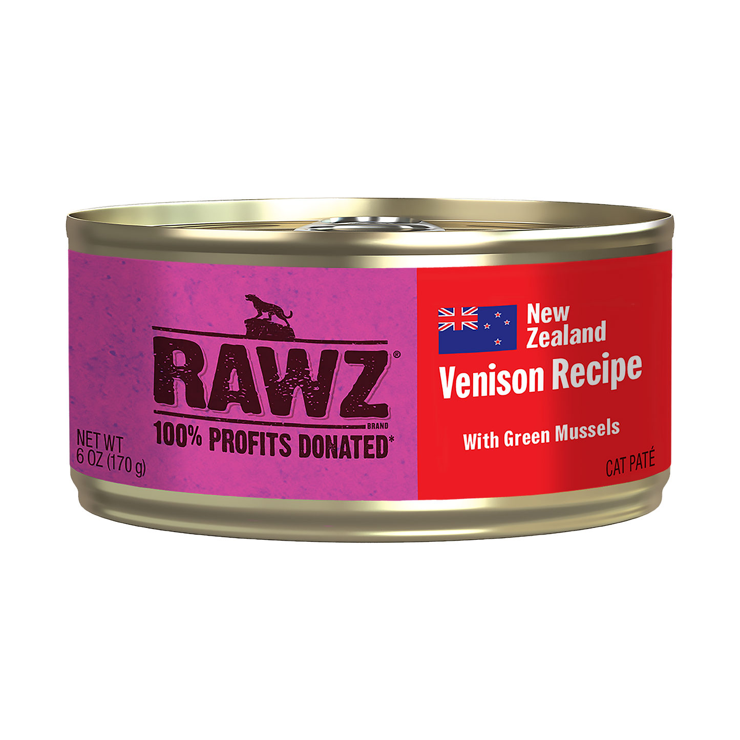 Rawz Cat 94% Venison with Green Mussels Pate